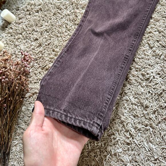 Vintage 90s Brown Lee Denim Jeans Mom Made in USA Faded Boyfriend Women’s Siz 16 - Picture 4 of 12